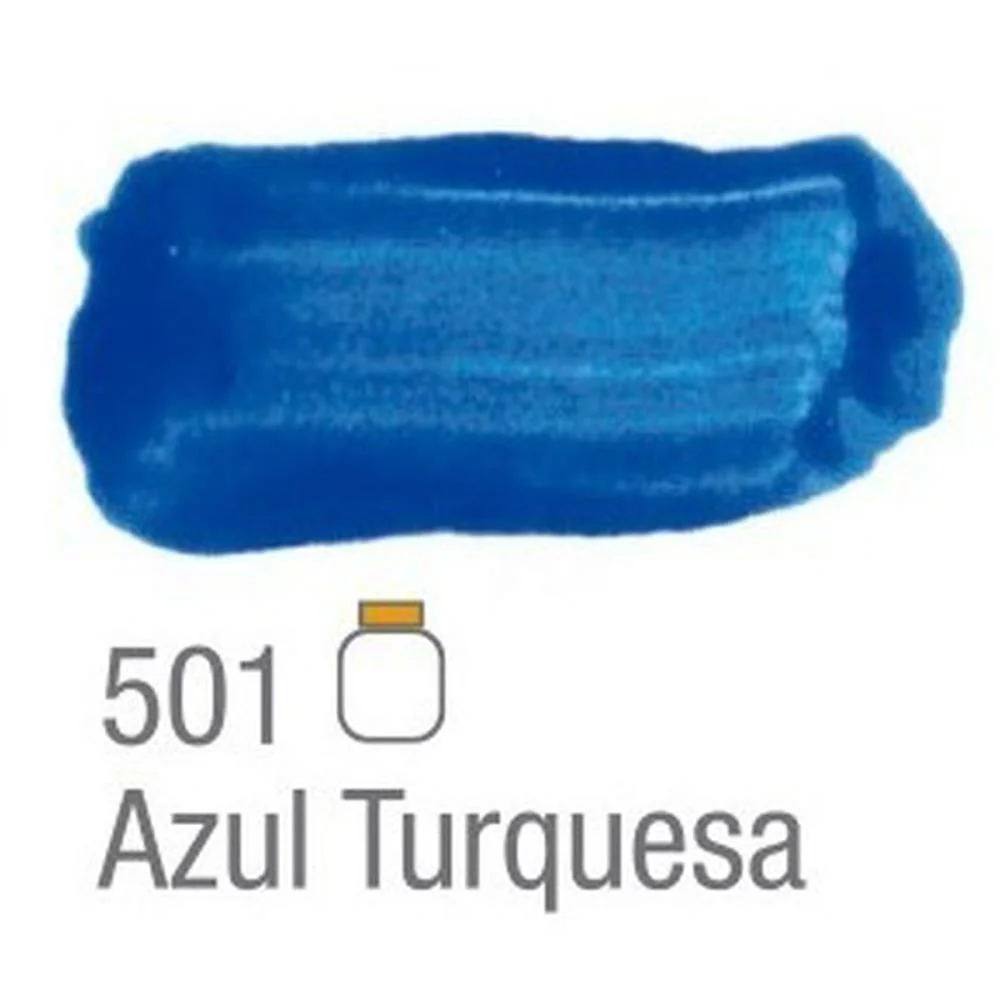 Tinta Guache 015Ml Azul Turquesa Acrilex (Duzia) - imagem 4
