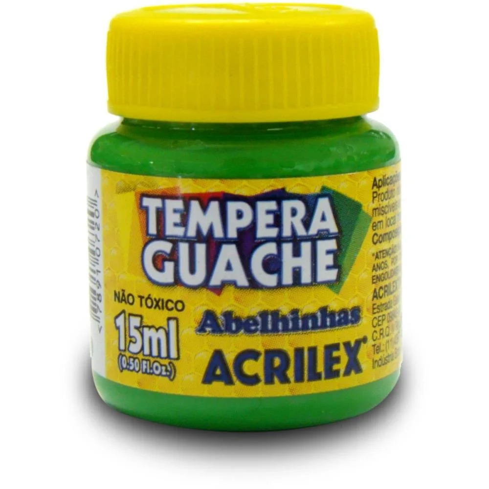 Tinta Guache 015Ml Verde Folha Acrilex (Duzia) - imagem 3