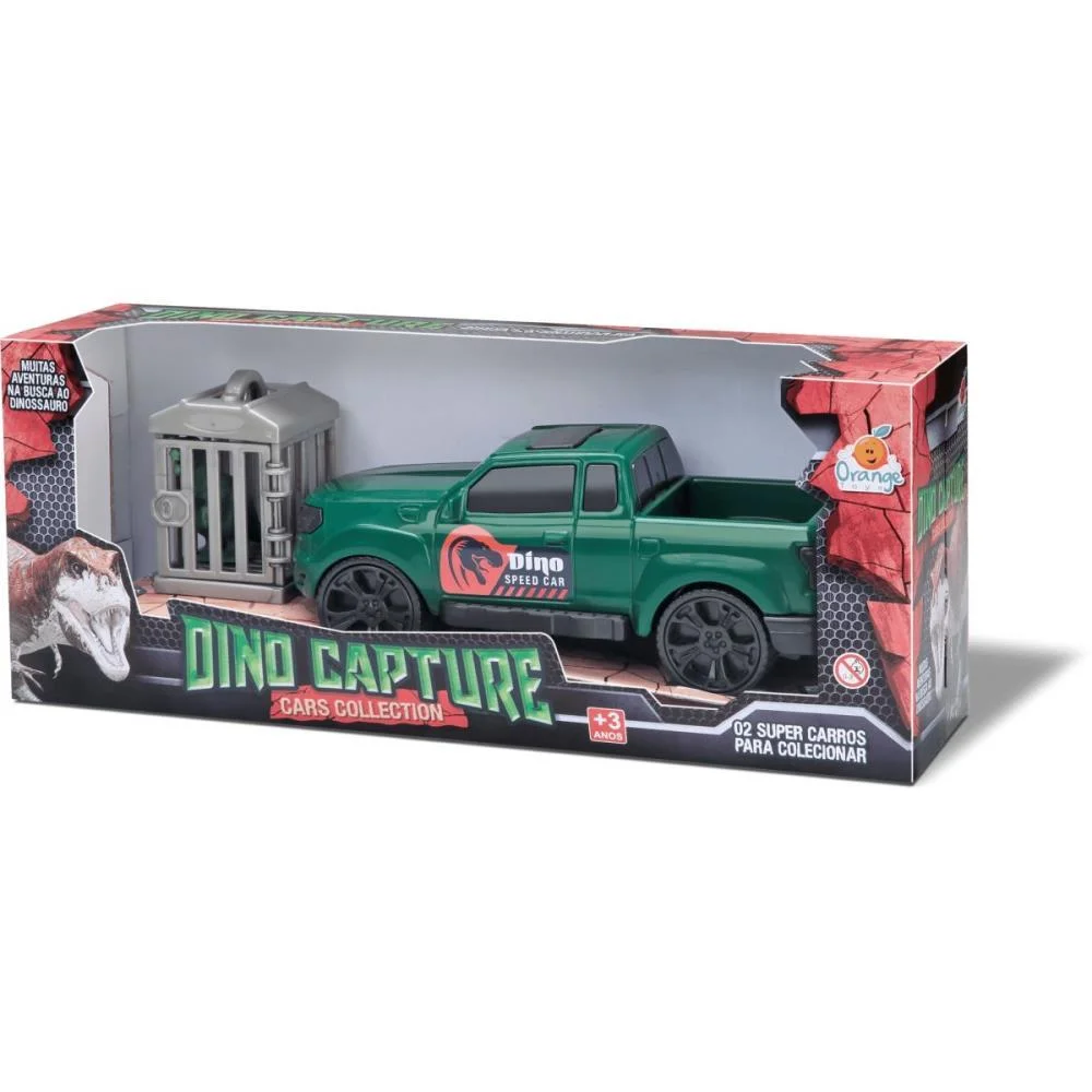 Carrinho Pick Up Dino Capture Cars Orange Toys - imagem 7