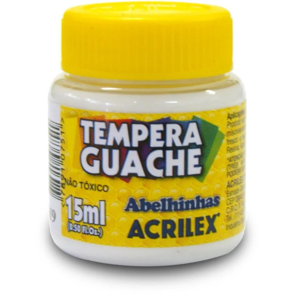 Tinta Guache 015Ml Branco Acrilex (Duzia) - imagem 2