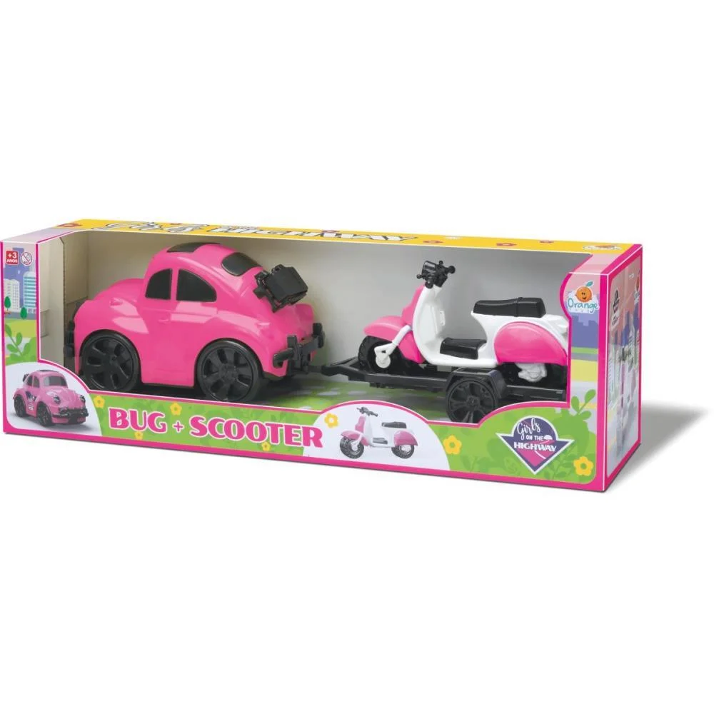 Carrinho Girls On The Highway Rosa Orange Toys - imagem 4