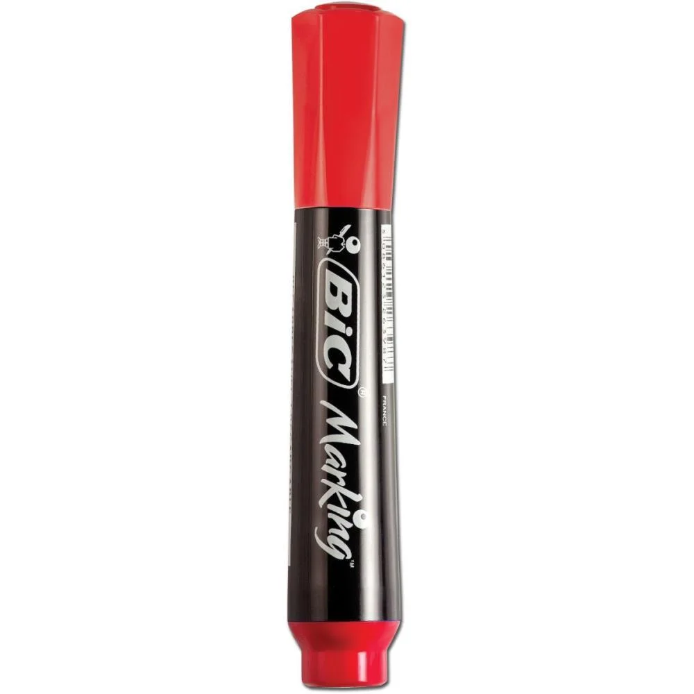 Pincel Marcador Permanente Marking Vermelho Bic (Bl.c/01) - imagem 4
