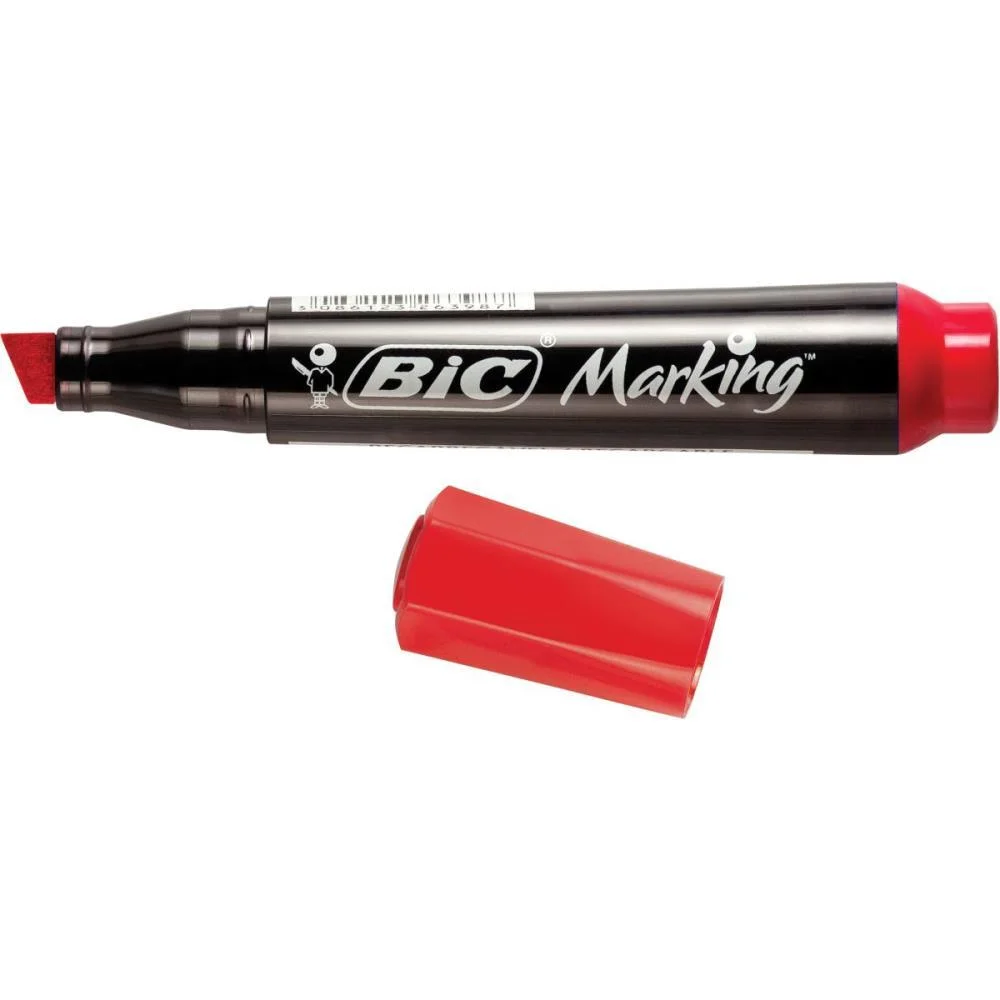 Pincel Marcador Permanente Marking Vermelho Bic (Bl.c/01) - imagem 5