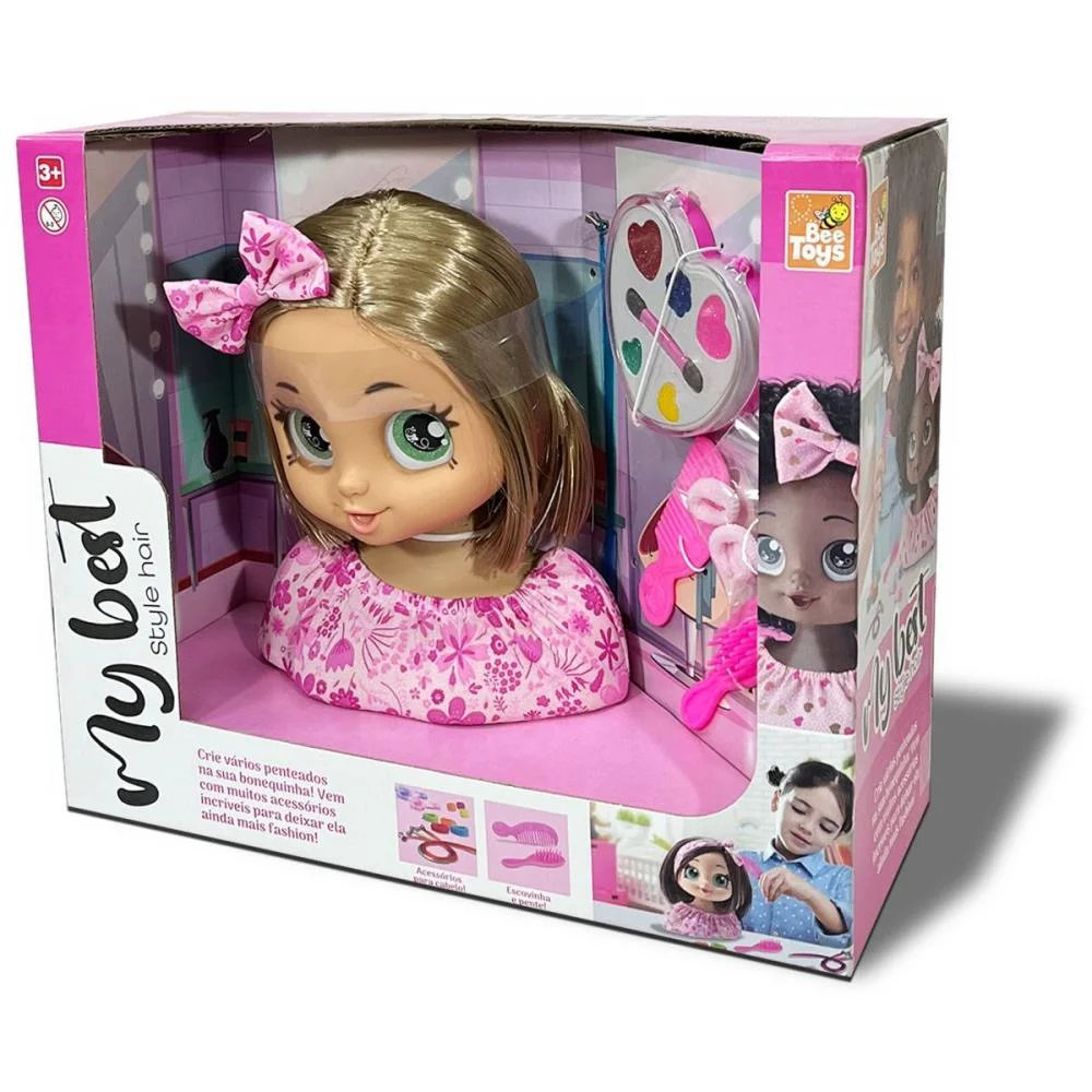 Boneca Style Hair 21Cm C/Acessorios Bee Toys - imagem 8