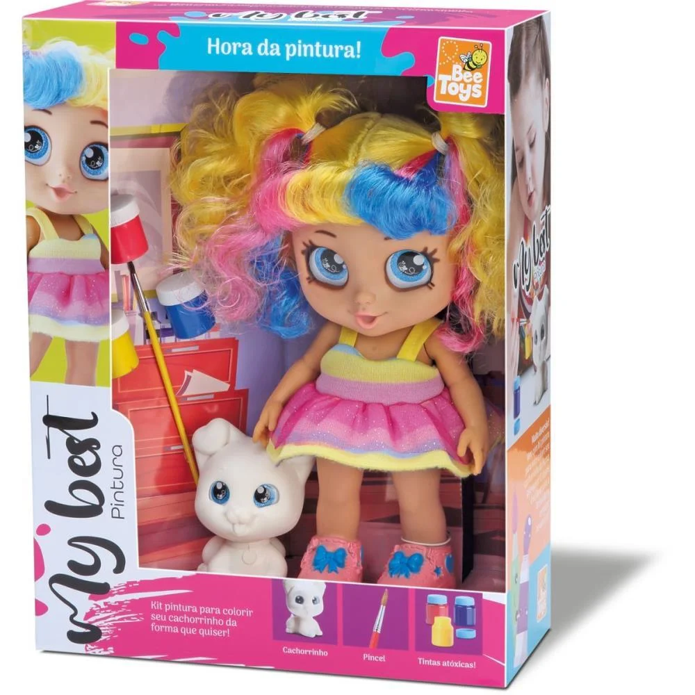Boneca My Best Pintura C/Tinta Bee Toys - imagem 6