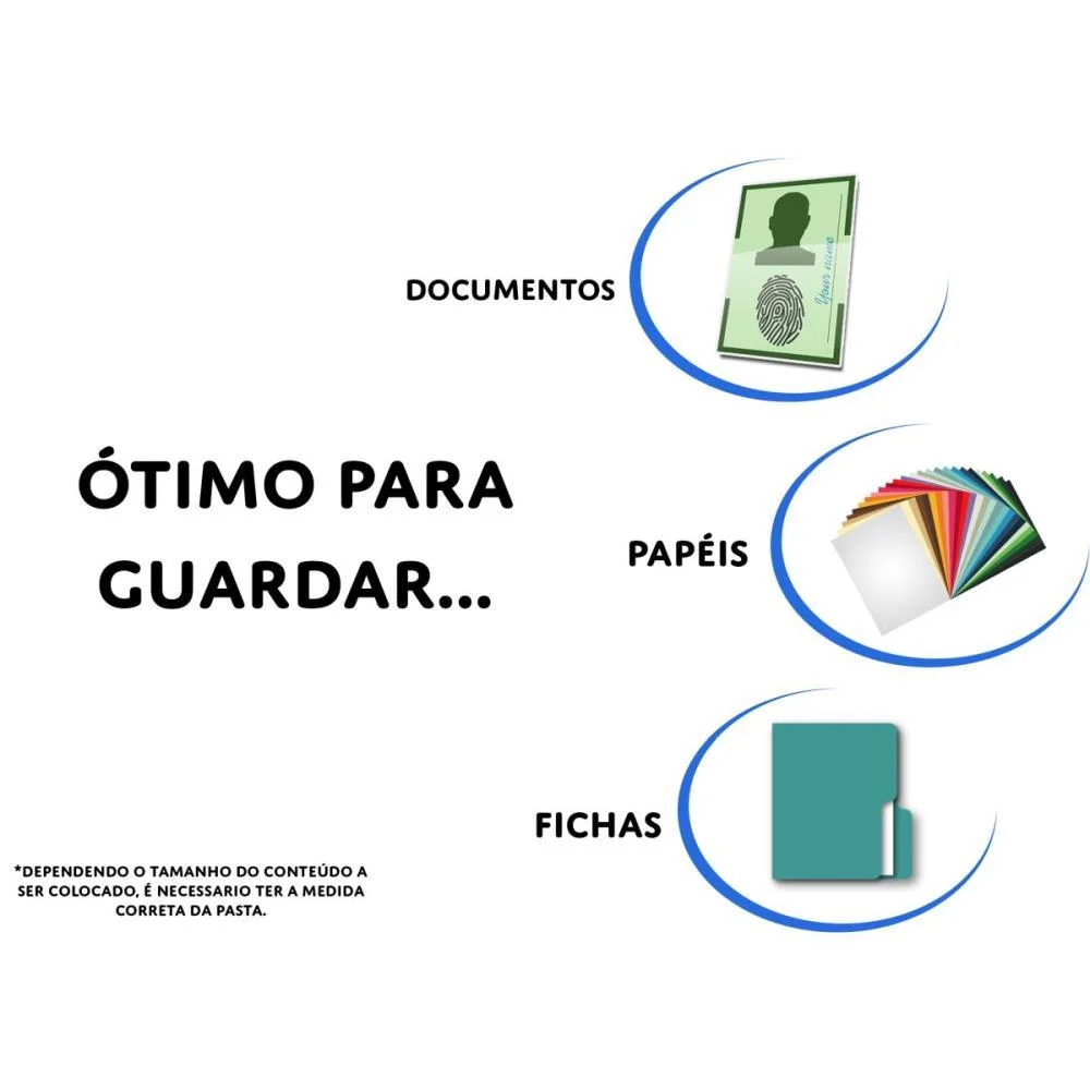 Pasta Sanfonada Plastica Porta Cheque 12 Div. Cristal Polibras - imagem 4