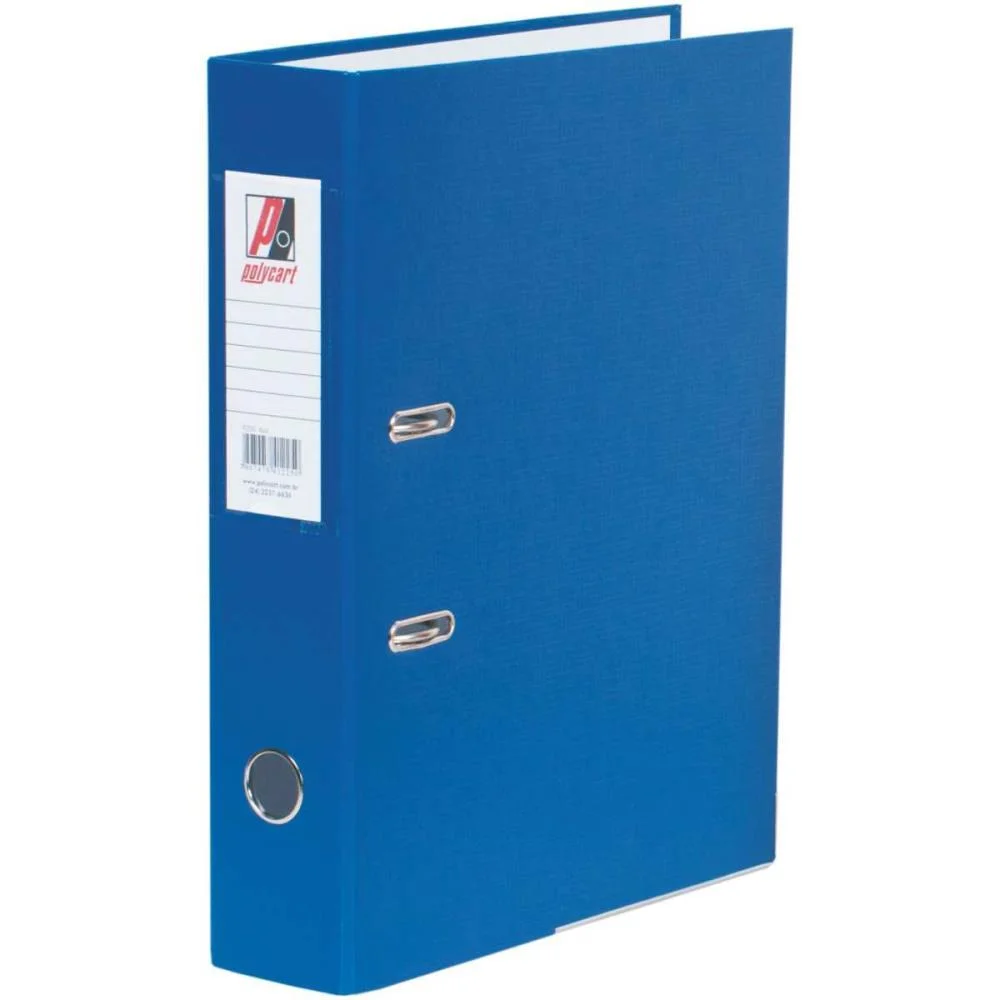 Pasta Registradora Oficio Larga Azul Luxo Polycart (Pct.c/04) - imagem 3