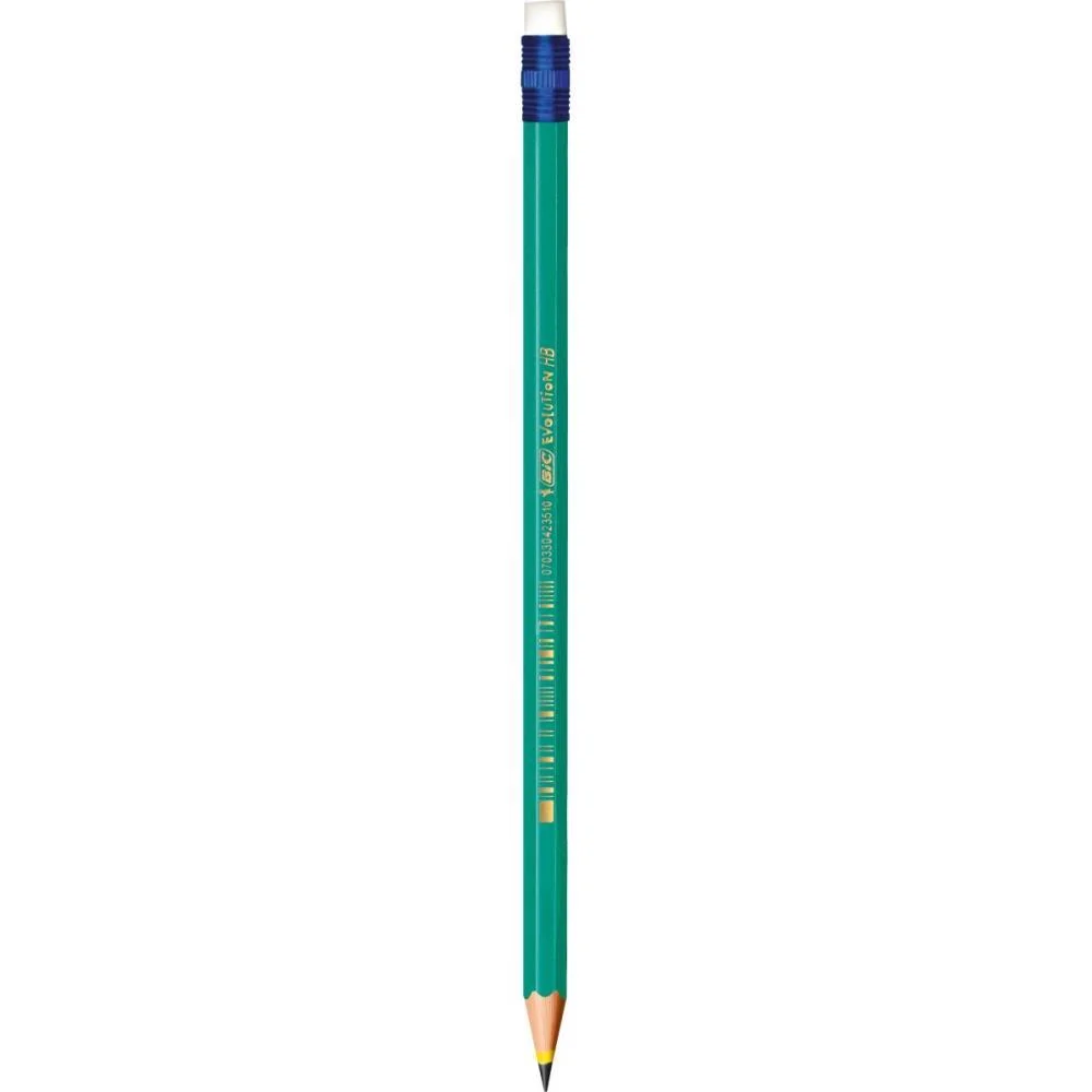 Lapis Preto Sextavado Evolution 2Hb C/Borracha Bic (Cx.c/72) - imagem 4