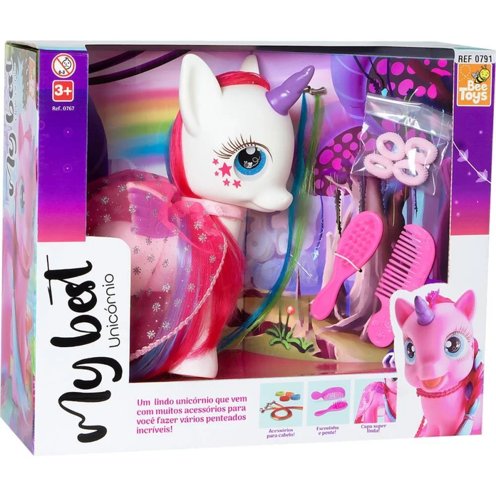 Boneco E Personagem My Best Unicornio C/Acessorios Bee Toys - imagem 9