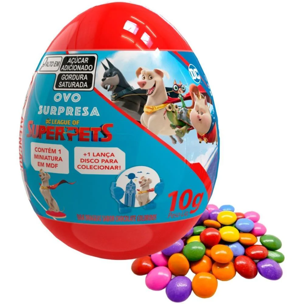 Doce Ovo Surpresa Superpets Divino Kids C/ 12 Unidades - imagem 3
