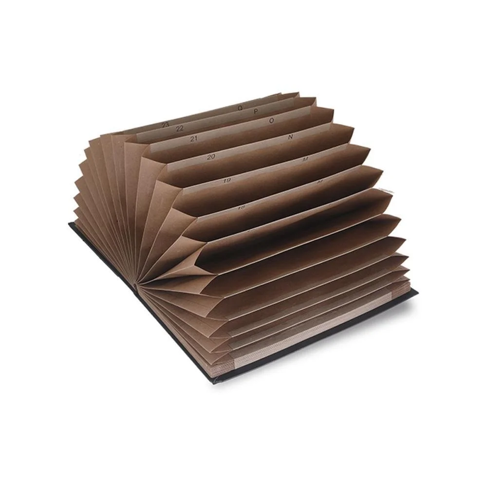 Pasta Sanfonada Papel Oficio 31 Div Kraft Classic Dello - imagem 4