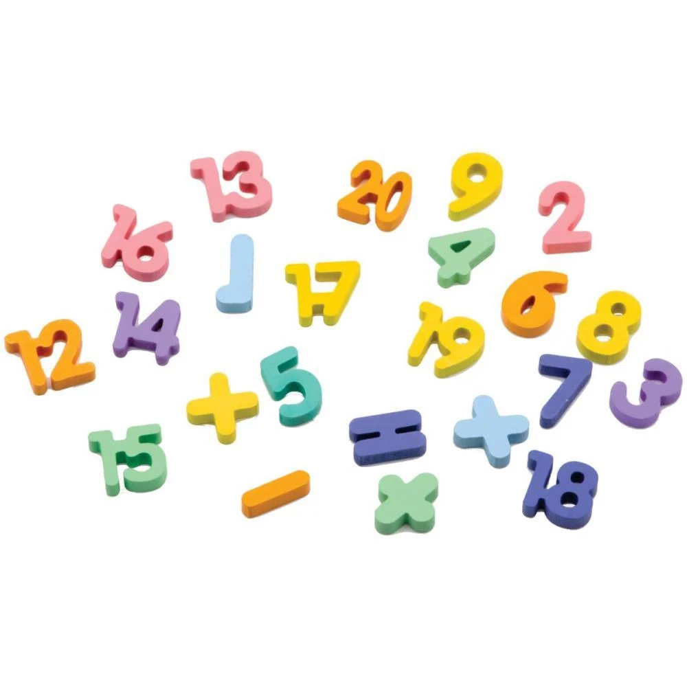 Brinquedo Pedagogico Madeira Encaixe Divertido Numeros Toy Mix - imagem 4