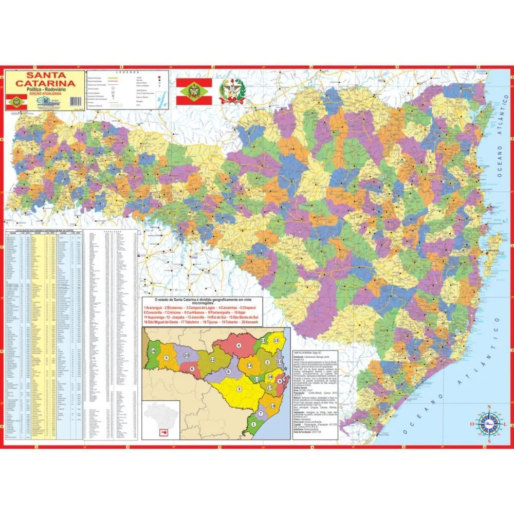 Mapa Periodico Est.de Santa Catarin Multimapas - imagem 2
