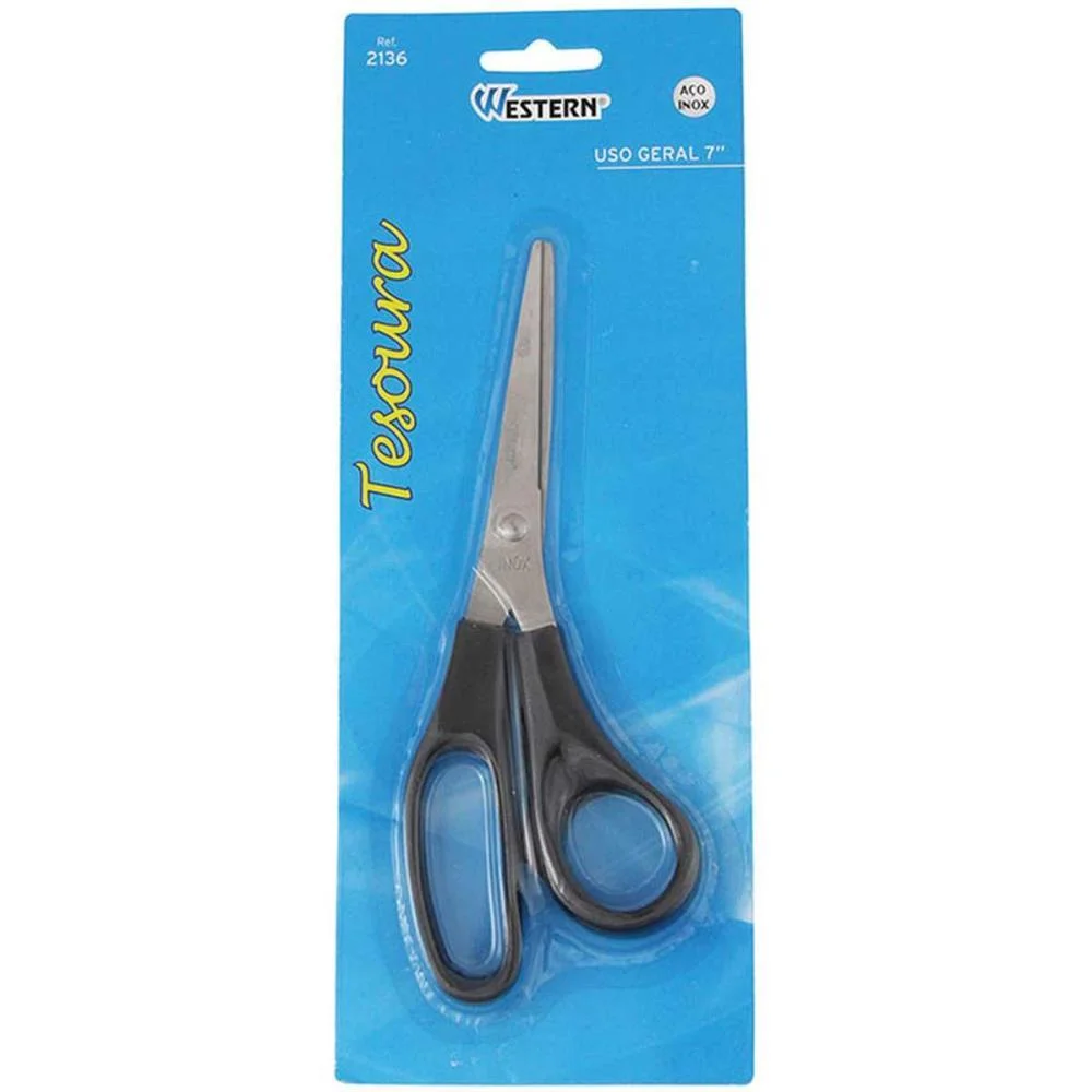 Tesoura Uso Geral 7P 17Cm-Inox Western - imagem 2