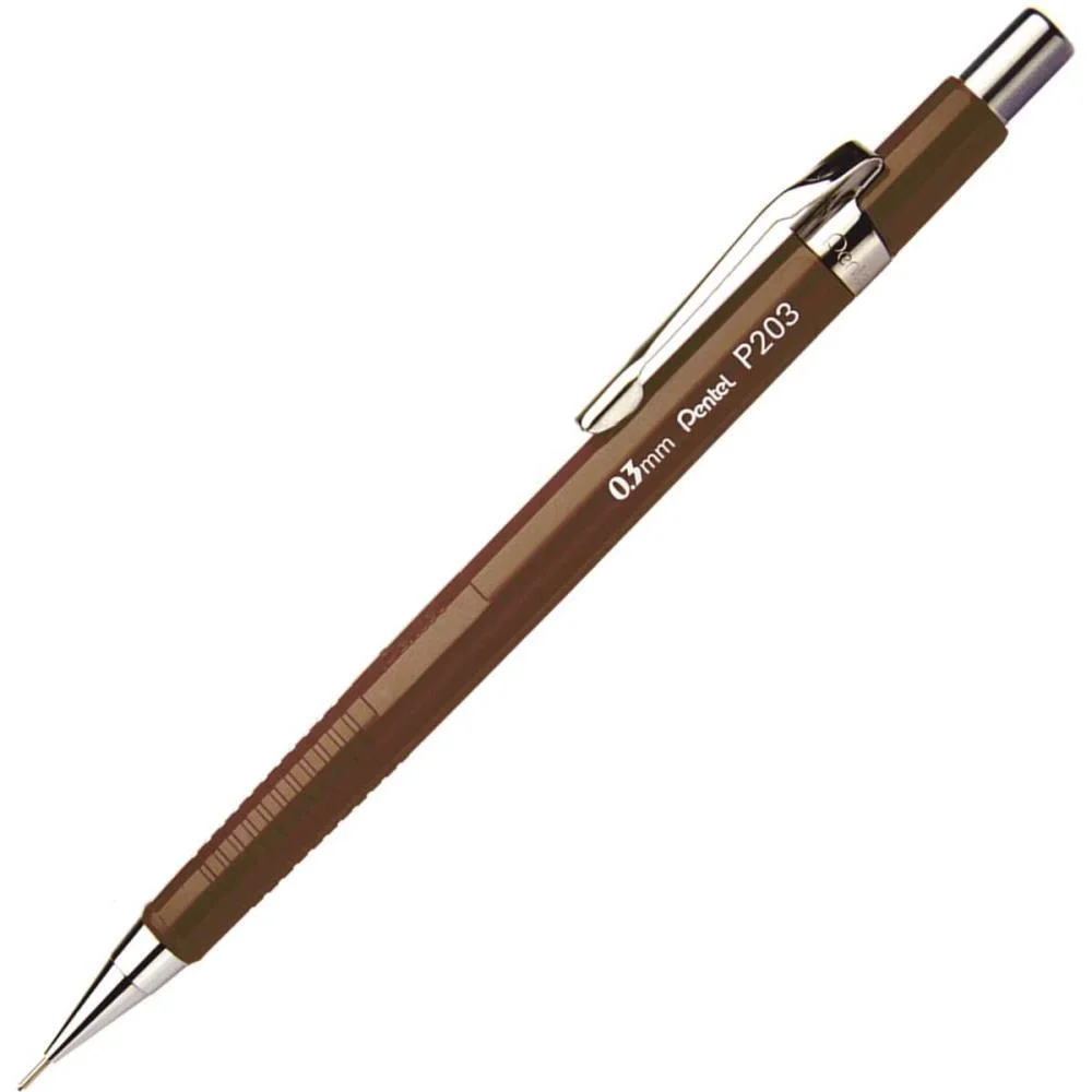 Lapiseira 0.3Mm Pentel Marrom Pentel (Cx.c/12) - imagem 3