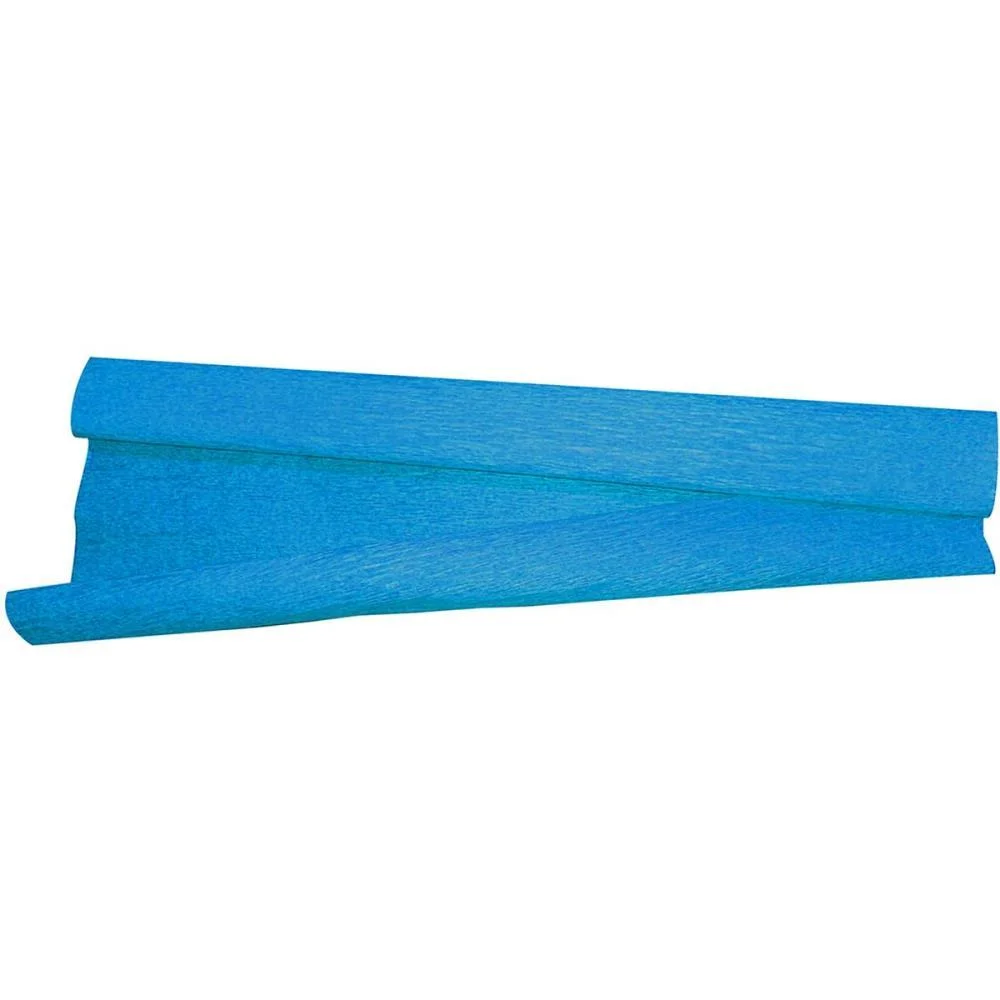 Papel Crepom 48Cmx2,00M.azul Celeste V.m.p. (Pct.c/10) - imagem 2