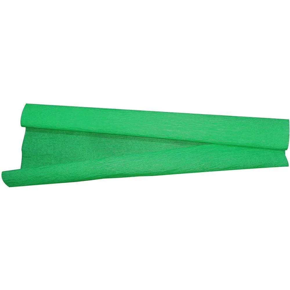 Papel Crepom 48Cmx2,00M.verde Bandeira V.m.p. (Pct.c/10) - imagem 3
