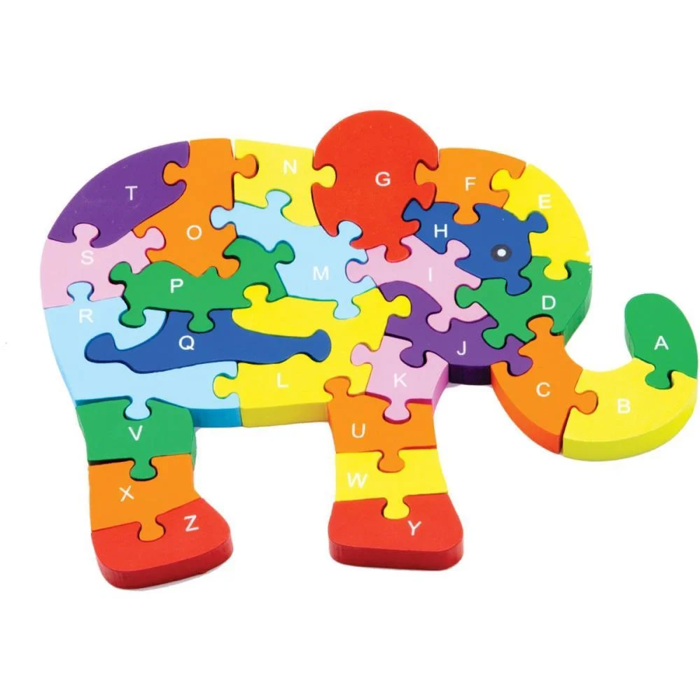 Quebra-Cabeca Madeira Elefante 26 Pecas Toy Mix - imagem 2