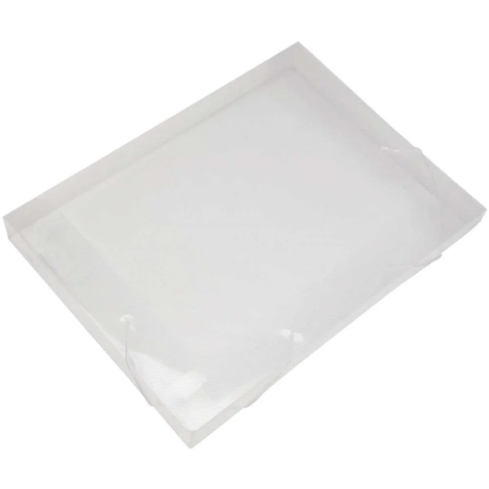 Pasta Aba Elastica Plastica Oficio 40Mm Cristal Soft Polibras (Pct.c/10) - imagem 2