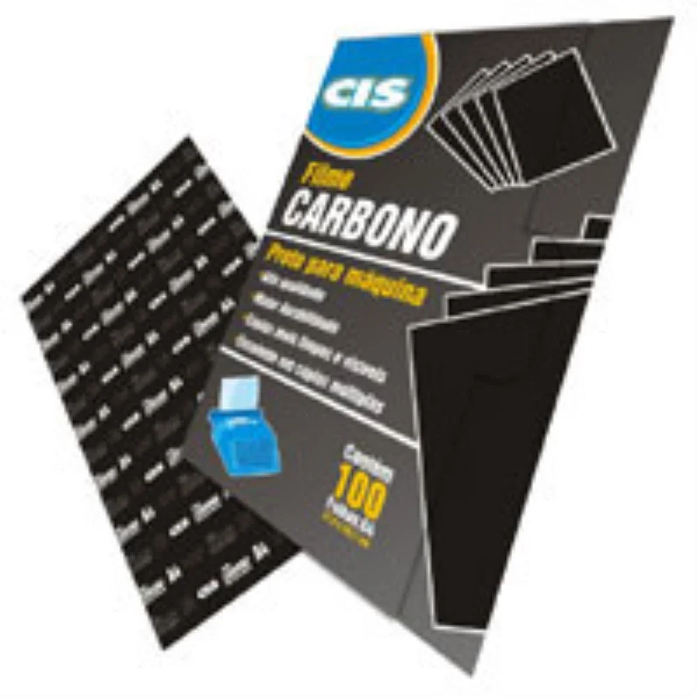 Papel Carbono Para Maquina Cis Filme Preto A-4 Sertic (Cx.c/100) - imagem 2