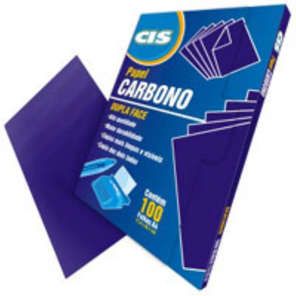 Papel Carbono Para Lapis Cis Dupla Face Violeta A4 Pape Sertic (Cx.c/100) - imagem 3