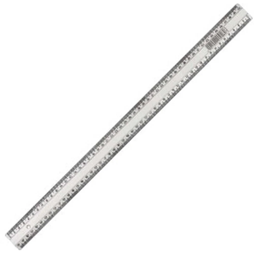 Regua Plastica Super Cristal 50Cm. Maxcril (Pct.c/10) - imagem 2