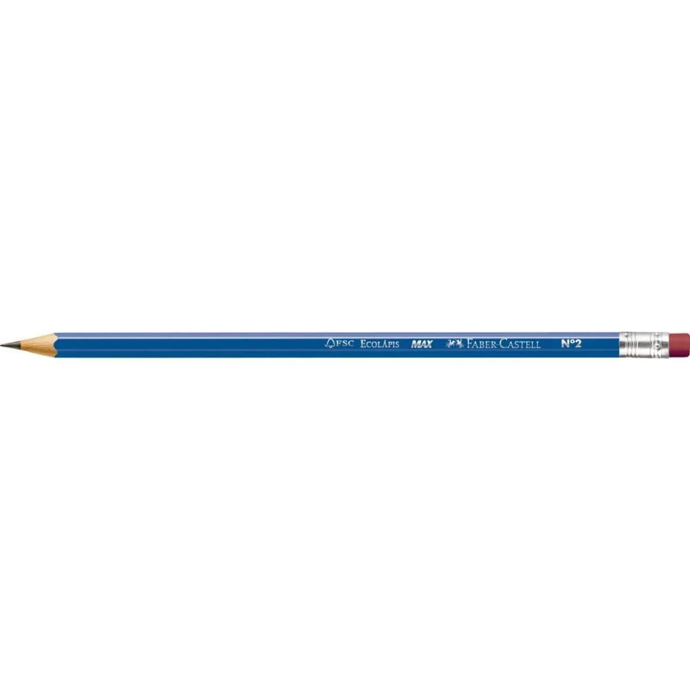 Lapis Preto Sextavado Ecolapis Presto C/Borracha Faber-Castell (Cx.c/144) - imagem 4