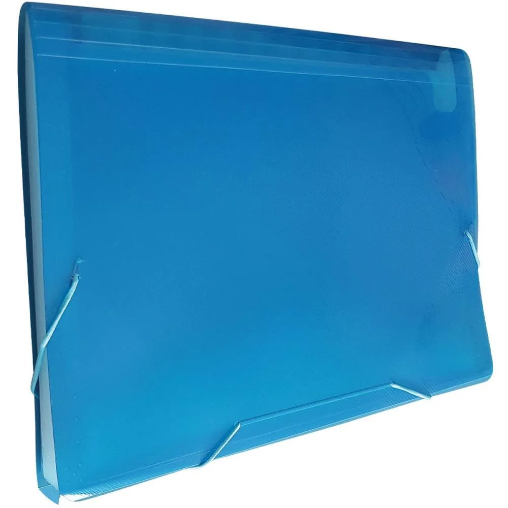 Pasta Sanfonada Plastica A4 12 Divisoes Azul Acp - imagem 3