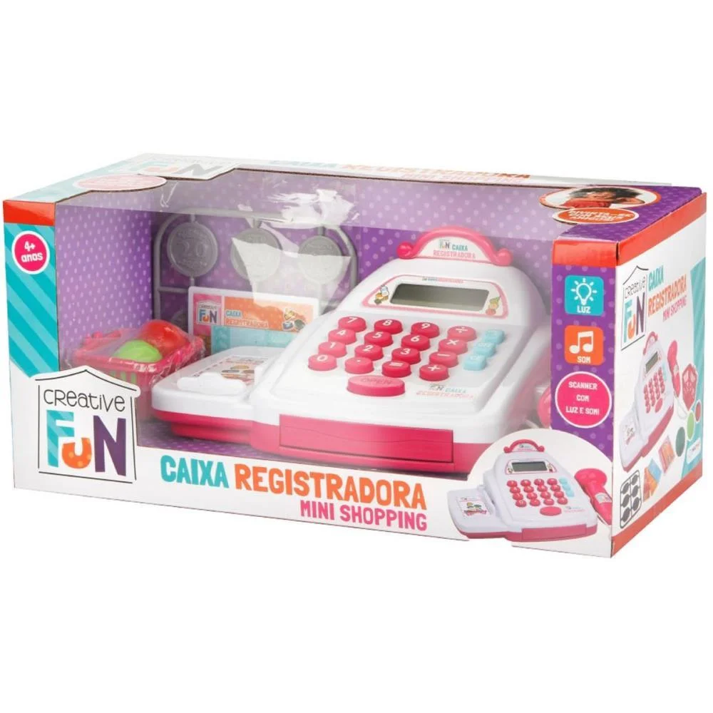 Brincando De Profissoes Caixa Registradora Mini Shoopp Multikids - imagem 4
