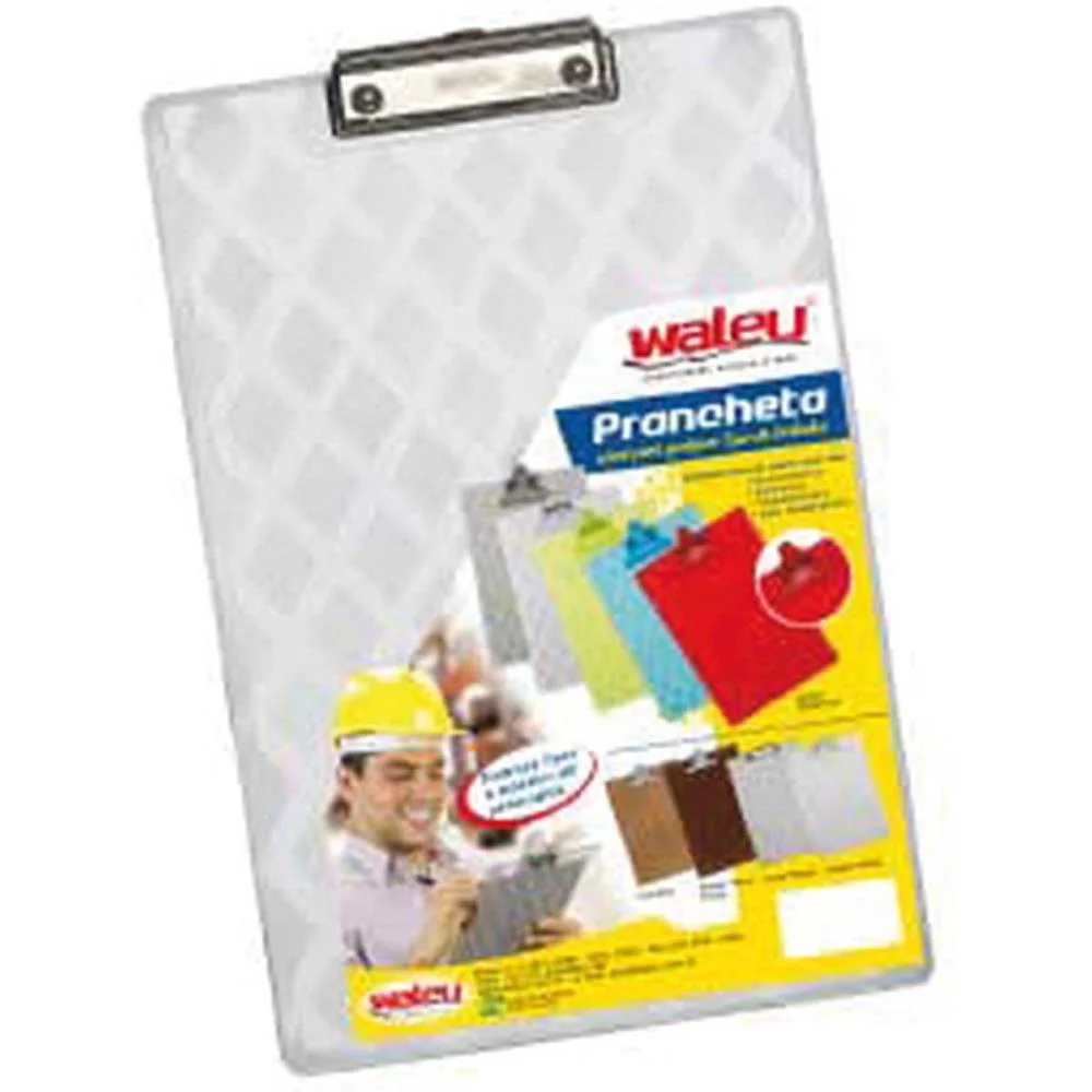Prancheta Plastica Of.luxo Metal Cristal Maxcril - imagem 4