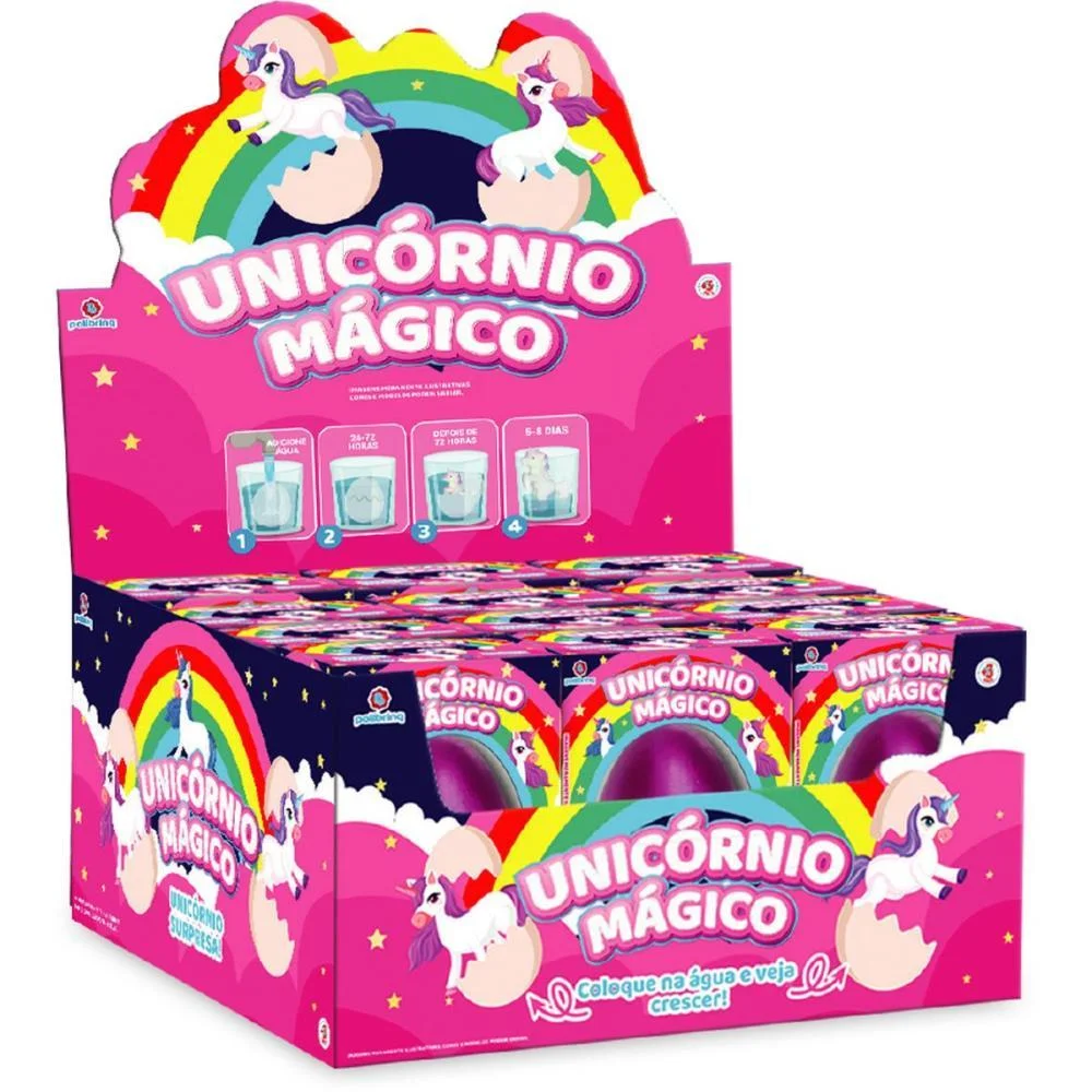 Miniatura Colecionavel Unicornio Magico (S) Polibrinq C/ 12 Unidades - imagem 3