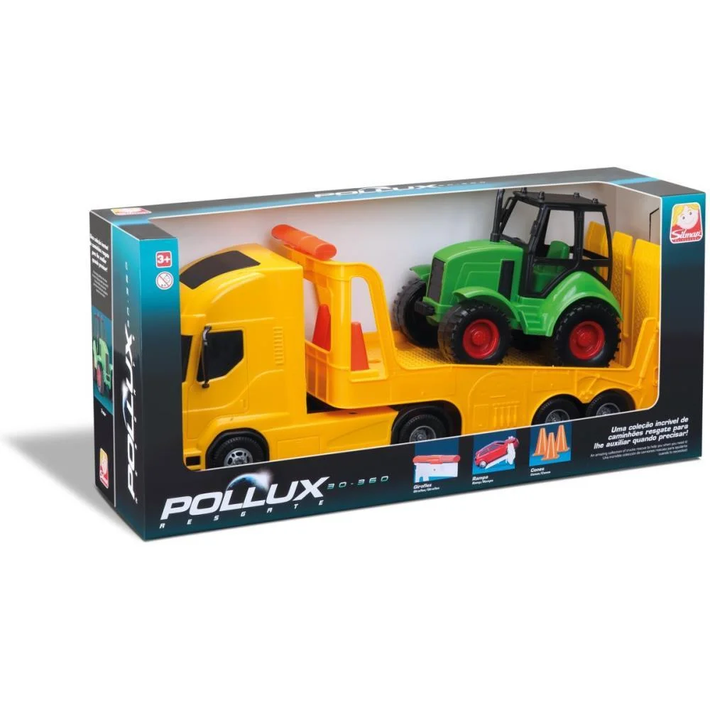 Caminhao Pollux Resgate Trator Silmar Brinquedos - imagem 4
