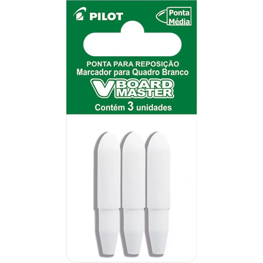 Pincel Quadro Branco Acess. Wbtip-Vbm-M Ponta Pilot (Bl.c/03) - imagem 2