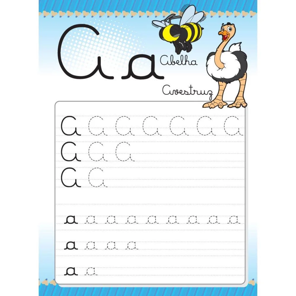 Livro Caligrafia N.1 Letras 24Pag. 20X27Cm. Bicho Esperto (Pct.c/05) - imagem 3
