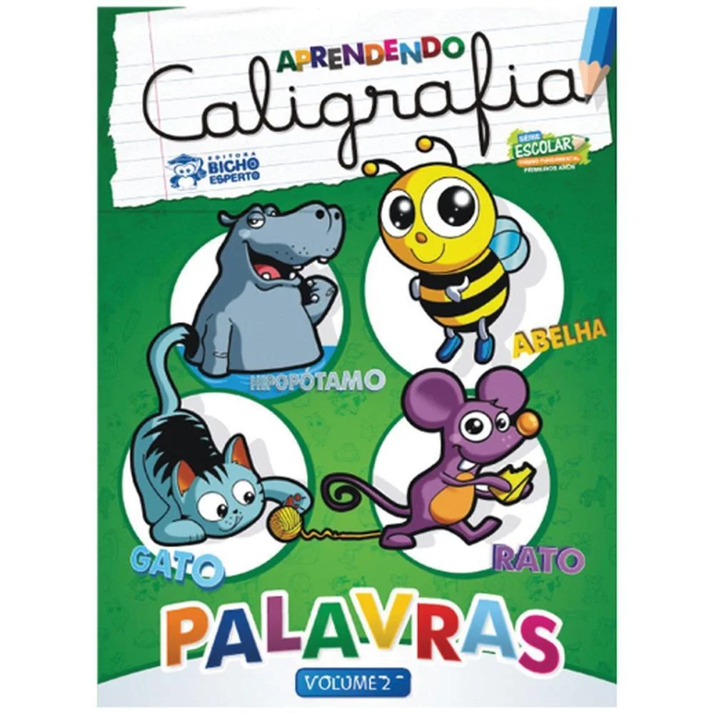 Livro Caligrafia N.2 Palavras 24Pag. 20X27Cm Bicho Esperto (Pct.c/05) - imagem 7