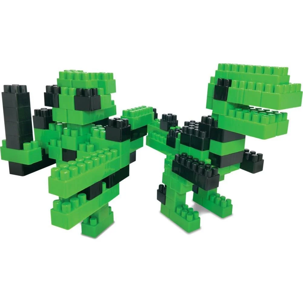 Brinquedo Para Montar Blocos Mega Robots Tiranossauo Ggb Plast - imagem 4