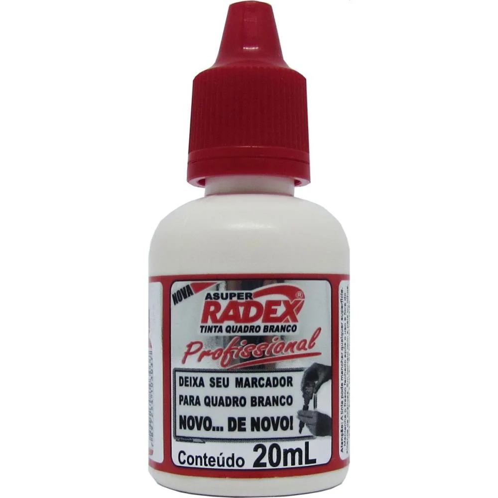 Tinta Marcador Quadro Branco Reabastecedor 20Ml Vermelho Radex (Cx.c/12) - imagem 2