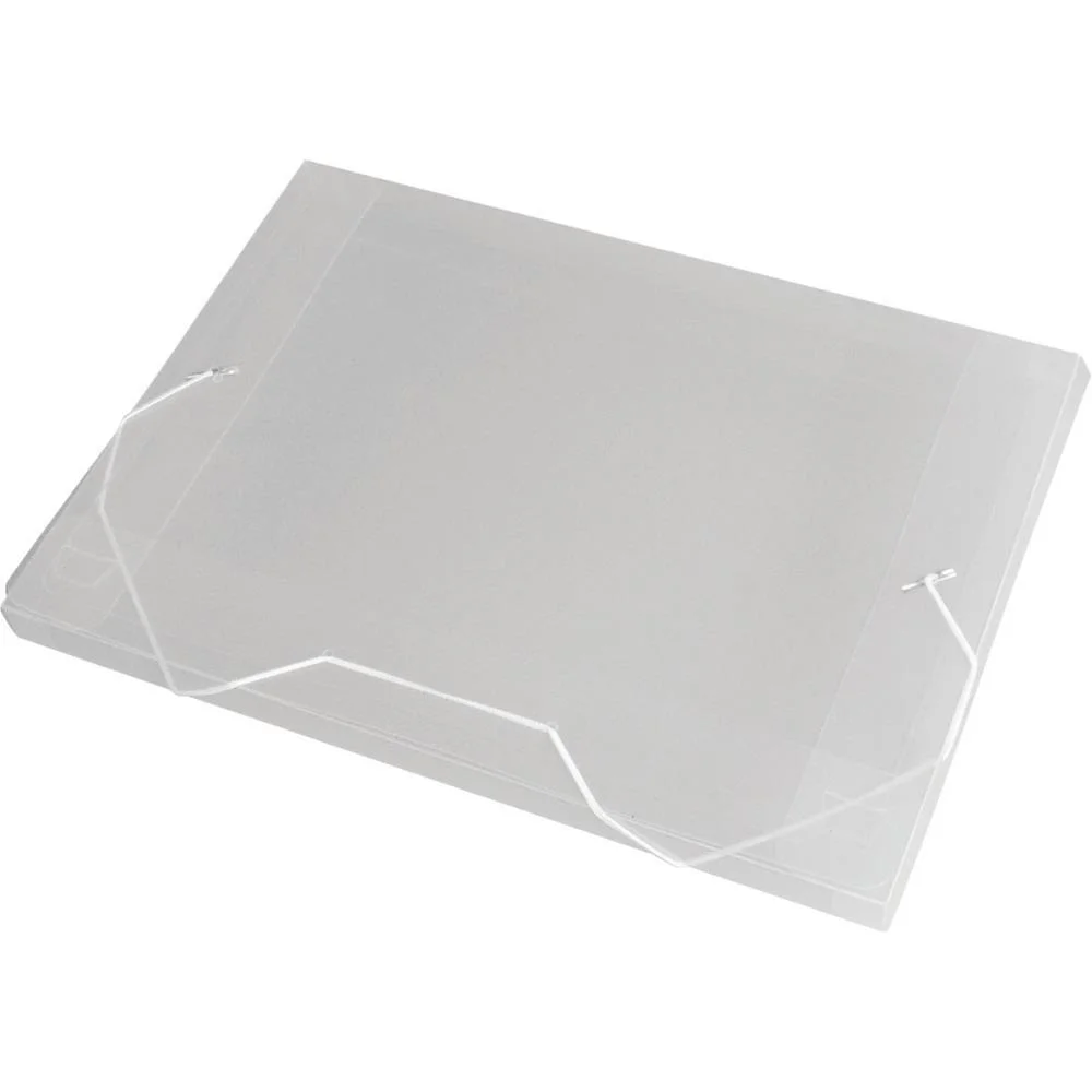 Pasta Aba Elastica Plastica Oficio 20Mm Cristal Acp (Pct.c/10) - imagem 3