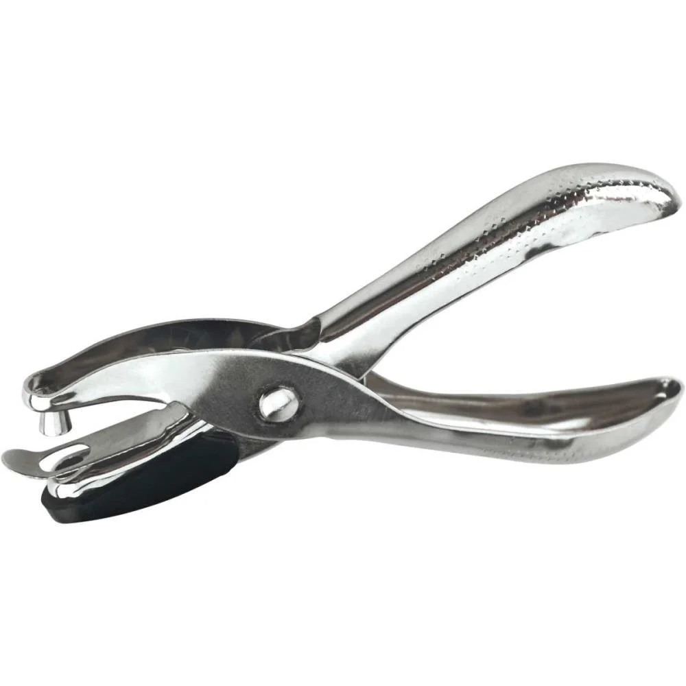 Perfurador De Papel 1 Furo Genial Ge1 P/06 Folhas Gramp Line - imagem 2