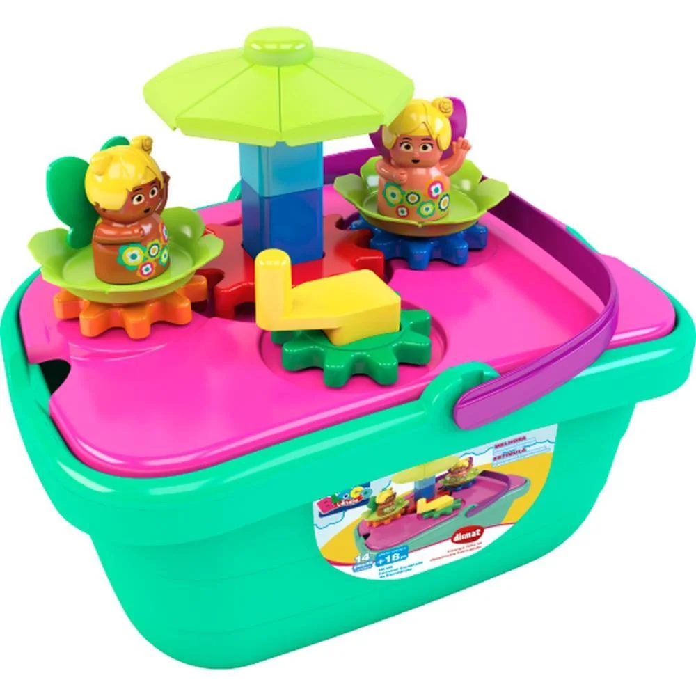 Brinquedo Para Montar Carrossel Encantado 14Pcs Bloc Dismat - imagem 3