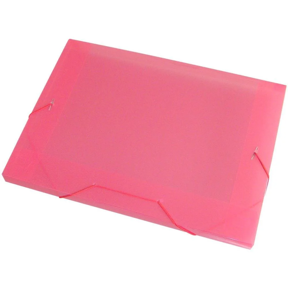 Pasta Aba Elastica Plastica Oficio 20Mm Vermelha Acp (Pct.c/10) - imagem 2