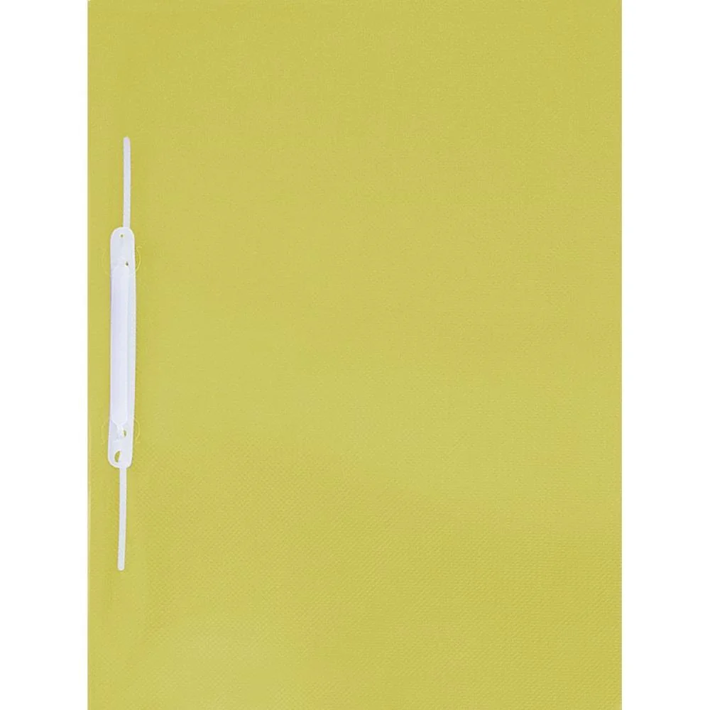 Pasta Grampo Trilho Plastica Oficio Amarela Acp (Pct.c/10) - imagem 3