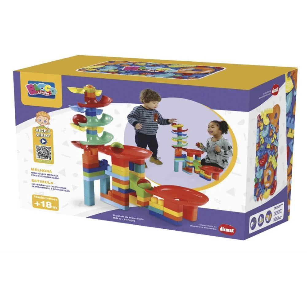 Brinquedo Para Montar Tobobola Blocolandia 61 Pcs Dismat - imagem 5