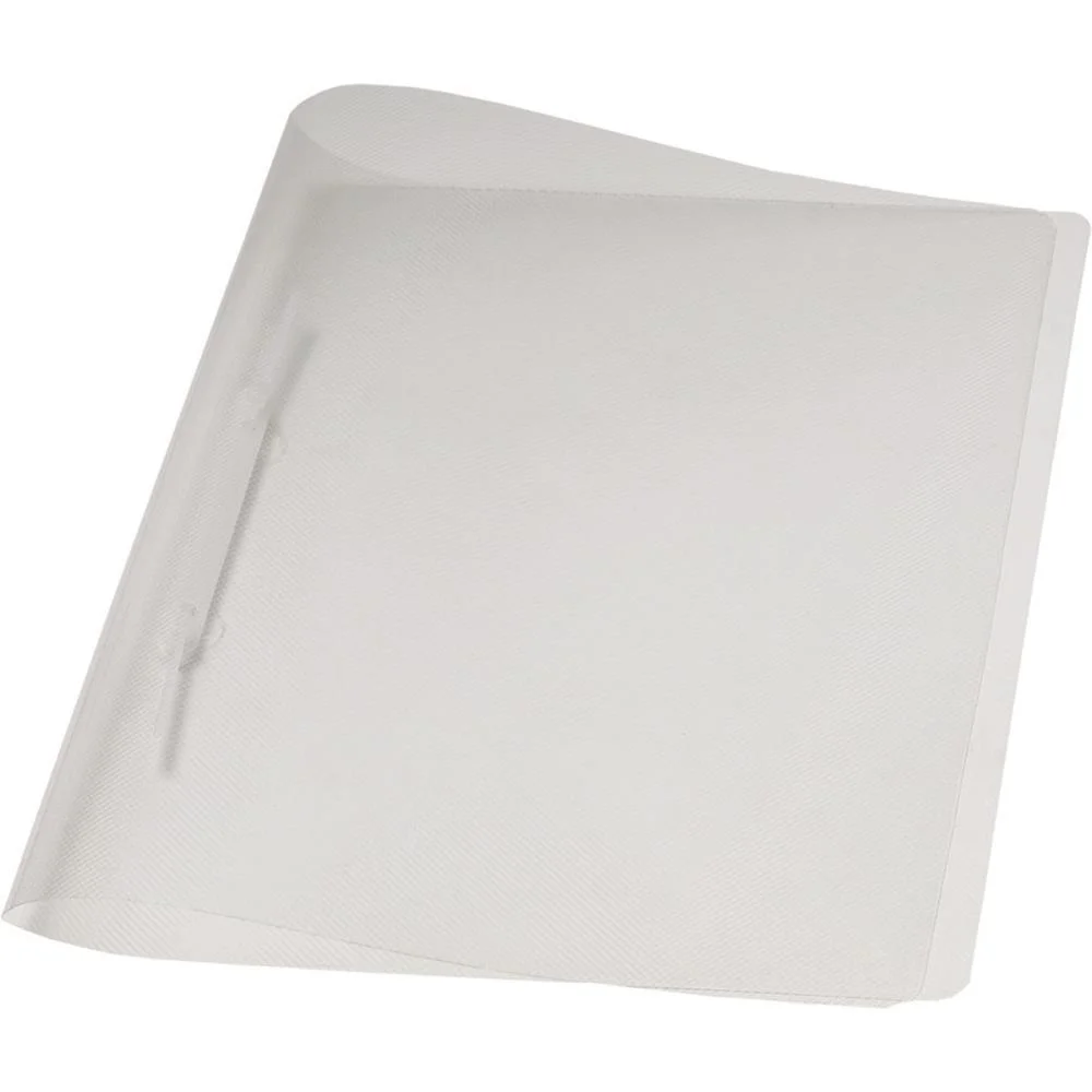 Pasta Grampo Trilho Plastica Oficio Cristal Delloplast Dello (Pct.c/10) - imagem 3