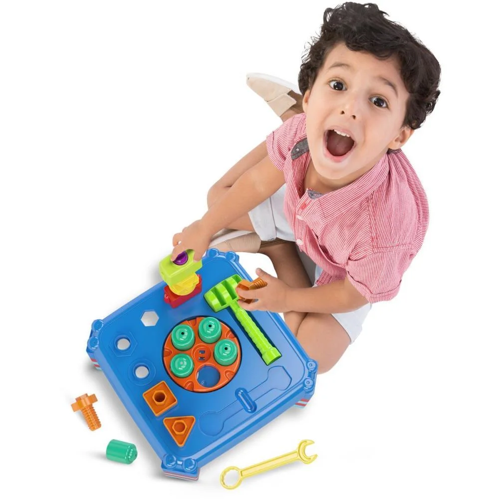 Brinquedo Para Montar Bancada Mecanico 36Pcs Bloco Dismat - imagem 4