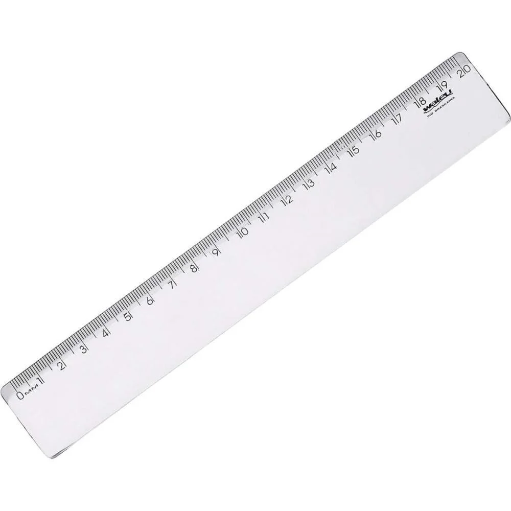 Regua De Poliestireno New Line Cristal 20Cm. Maxcril (Pct.c/10) - imagem 3