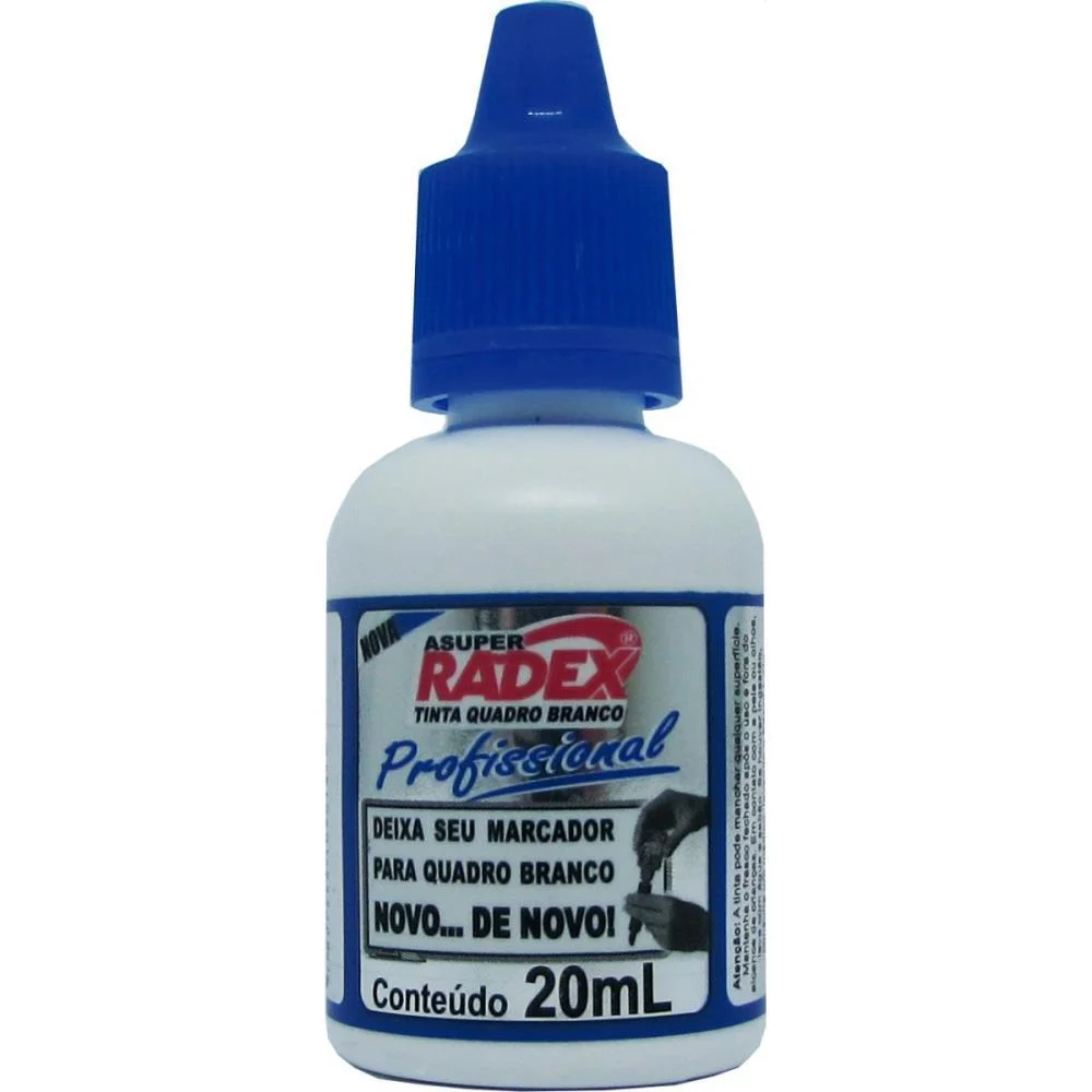 Tinta Marcador Quadro Branco Reabastecedor 20Ml Azul Radex (Cx.c/12) - imagem 2