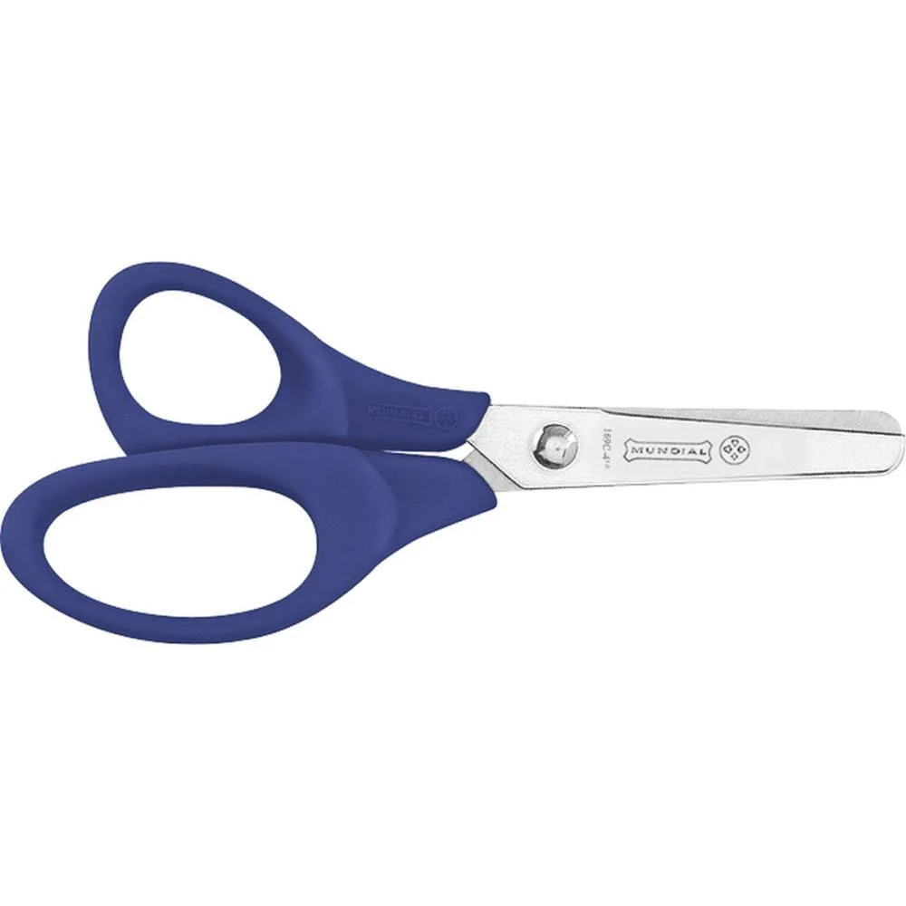 Tesoura Escolar P/Canhoto Cabo Plastico 11Cm Mundial (Cx.c/12) - imagem 2