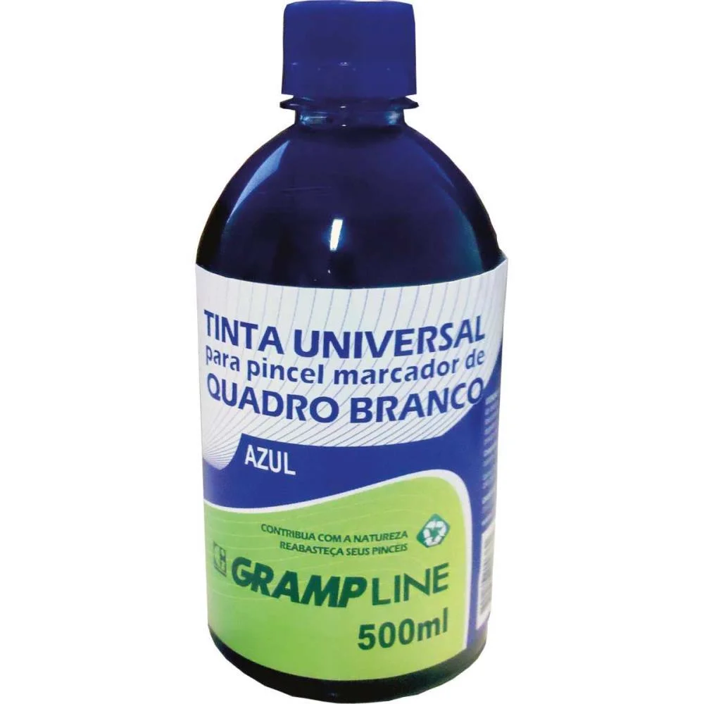 Tinta Marcador Quadro Branco Reabastecedor 500Ml Azul Gramp Line - imagem 2