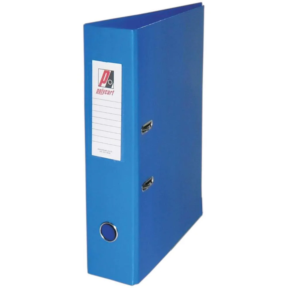 Pasta Registradora Oficio Larga Azul Color Polycart (Pct.c/04) - imagem 2